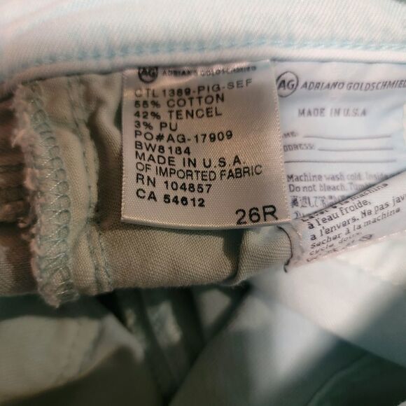 AG ADRIANO GOLDSHMIED SUPER SKINNY LEGGING ANKLE JEANS size 26 R - Picture 4 of 4